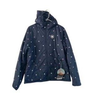 Maloja Womens Mountain Puffer Jacket Navy with Stars Small